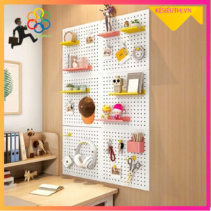Bảng lỗ Pegboard treo tường decor