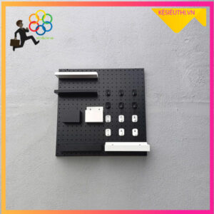Tấm Pegboard decor tôn lỗ trang trí phụ kiện 0.6m x 0.6m