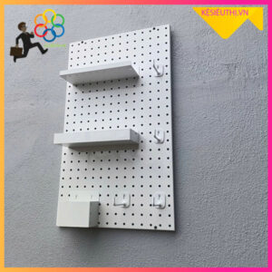 Tấm Pegboard decor tôn lỗ trang trí phụ kiện 1m x 0.5m
