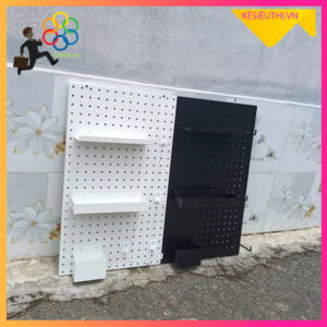 Tấm Pegboard decor tôn lỗ trang trí phụ kiện 1m2 x 0.4m