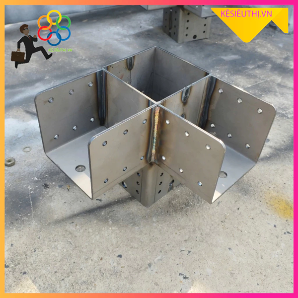 khớp nối sắt hộp vuông chia 2