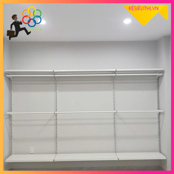 Kệ thanh ray modista gắn mâm và thanh treo đồ